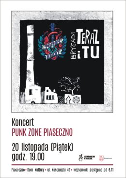 PUNK ZONE PIASECZNO – koncert zespołów Teraz i Tu oraz Poison Heart
