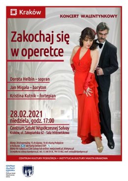 Zakochaj się w Operetce - koncert w CSW Solvay