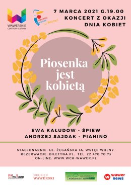 Koncert z okazji Dnia Kobiet pt. "Piosenka jest kobietą"
