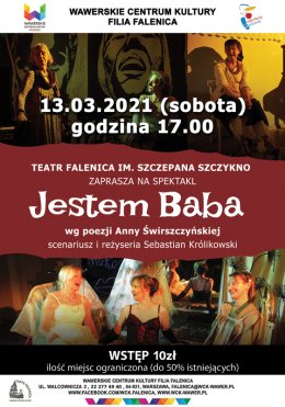 Spektakl "Jestem baba" w WCK Filii Falenica