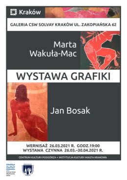 Wystawa grafiki Marta Wakuła-Mac i Jan Bosak