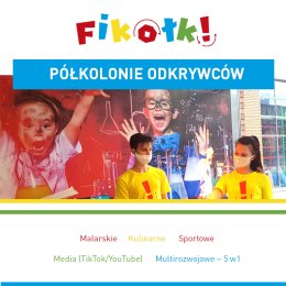 PÓŁKOLONIE ODKRYWCÓW - LATO 2021 - SALE ZABAW FIKOŁKI - PŁOCK