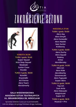 ARTIA Akademia Artystyczna - zakończenie sezonu 2020/2021