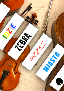 IDZIE ZEBRA PRZEZ MIASTO