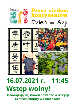 Przez siedem kontynentów - Dzień w Azji