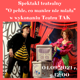 Spektakl teatralny "O pchle, co manier nie miała" w Zastowie