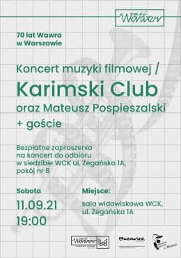 Karimski Club & Mateusz Pospieszalski - koncert muzyki filmowej