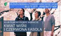 Kwiat wiśni i czerwona fasola