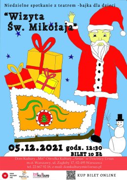 Teatr "Wariacja" spotkanie ze św. Mikołajem