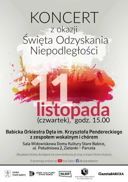 Koncert z okazji Święta Odzyskania Niepodległości