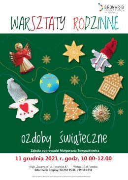 Warsztaty rodzinne: ozdoby świąteczne