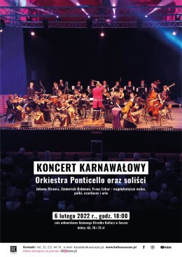 Koncert Karnawałowy "Orkiestra Ponticello oraz soliści"