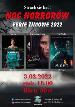 Noc Horrorów - Ferie Zimowe 2022 | Kino Łochów