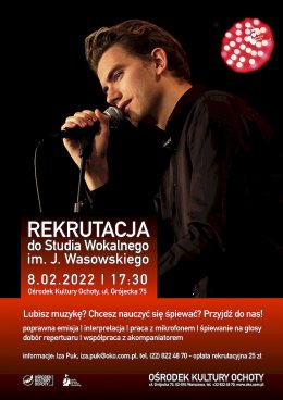 Rekrutacja zimowa do Studia Wokalnego im.J.Wasowskiego