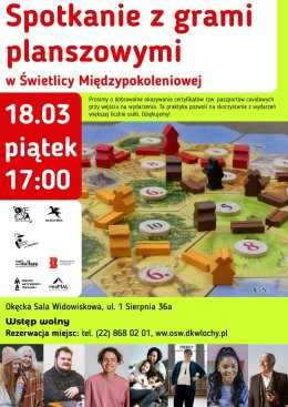 Spotkania z grami planszowymi w Świetlicy Międzypokoleniowej