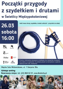 „Początki przygody  z szydełkiem i drutami" - Warsztat w Świetlicy Międzypokoleniowej