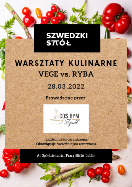 VEGE vs. RYBA - Warszaty kulinarne dla dorosłych