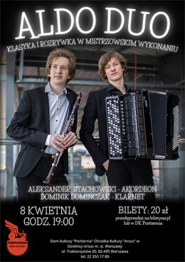 Aldo Duo Koncert akordeon i klarnet  "Klasyka i rozrywka w mistrzowskim wykonaniu"