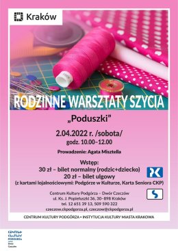 Rodzinne warsztaty szycia poduszek