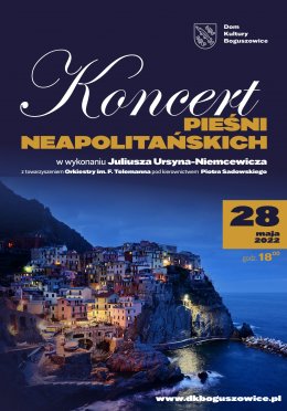 Plakat Juliusz Ursyn-Niemcewicz – koncert pieśni neapolitańskich 60642