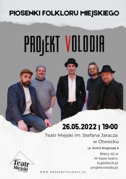 Plakat Projekt Volodia - Piosenki Folkloru Miejskiego 61222