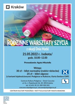 Rodzinne warsztaty szycia z okazji Dnia Matki - "Torby"