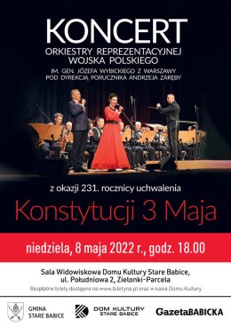 Koncert z okazji 231. Rocznicy Uchwalenia Konstytucji 3 Maja