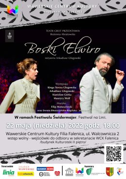 Spektakl "Boski Elwiro" w WCK Falenica