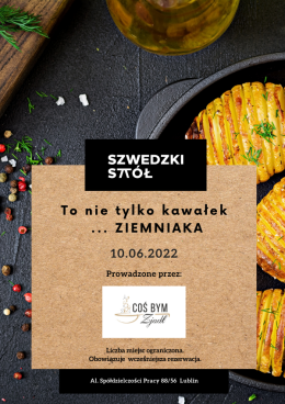 To nie tylko kawałek ... ziemniaka - Warsztaty kulinarne dla dorosłych