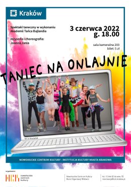 „Taniec na onlajnie” – Akademia Tańca BAJLANDIA