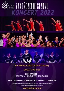 Artia Zakonczenie Sezonu - Koncert Artystyczny - Jarocin