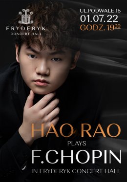 Hao Rao w Sali Koncertowej Fryderyk - koncert specjalny