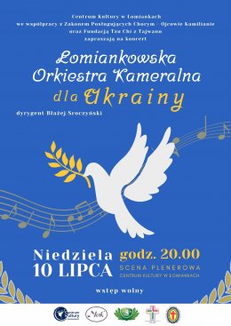 Plakat Łomiankowska Orkiestra Kameralna dla Ukrainy 81891
