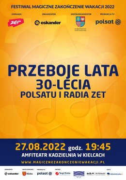 Plakat Przeboje Lata 30-lecia Polsatu i Radia ZET - rejestracja POLSAT 84870