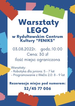 Warsztaty Lego 8-9 lat