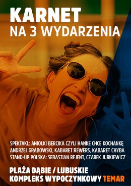 Karnet na 3 dawki śmiechu