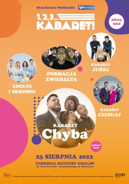 1,2,3… Kabaret! - realizacja programu Telewizji WP - Kabaret Czesuaf, Kabaret Jurki, Zdolni i Skromni, Formacja Zwierzęta