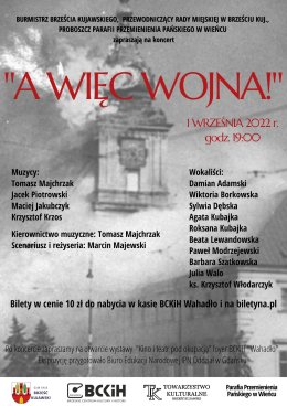 A WIĘC WOJNA ! - koncert z okazji 83 rocznicy wybuchu II Wojny Światowej