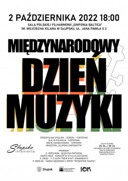 Plakat MIĘDZYNARODOWY DZIEŃ MUZYKI - Słupska Sinfonietta 97858