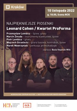 NAJPIĘKNIEJSZE PIOSENKI: Leonard Cohen/ Kwartet ProForma