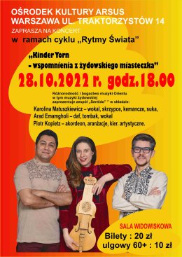 Koncert muzyki żydowskiej zespół "Sentido"