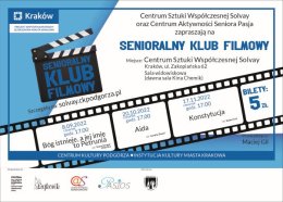 17.11.2022, godz.17.00 SENIORALNY KLUB FILMOWY CSW SOLVAY & CAS PASJA Konstytucja