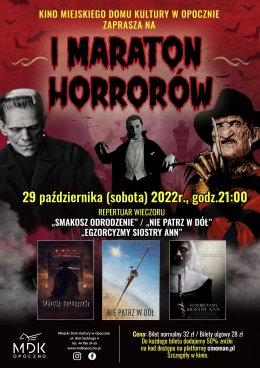Maraton Halloween : Egzorcyzmy Siostry Ann , Nie patrz w dół , Smakosz Odrodzenie