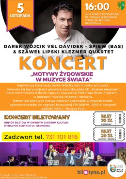 Motywy Żydowskie w Muzyce Świata - koncert muzyki klezmerskiej