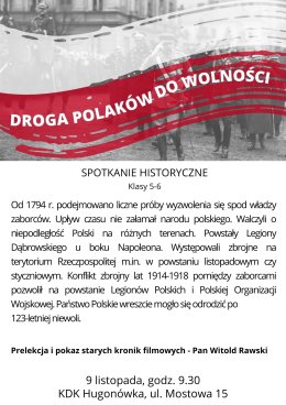 DROGA POLAKÓW DO WOLNOŚCI