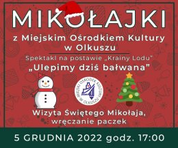 Plakat Mikołajki z MOK 2022 113642
