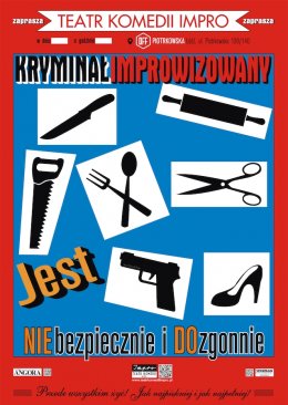 Plakat Kryminał improwizowany Teatru Komedii Impro 133555