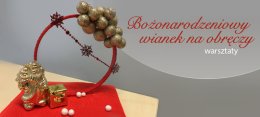 Bożonarodzeniowy wianek na obręczy