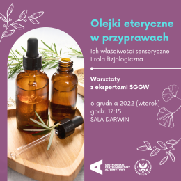 Olejki eteryczne w przyprawach. Ich właściwości sensoryczne i rola fizjologiczna
