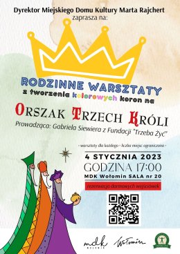 Warsztaty tworzenia KOLOROWYCH koron na Orszak Trzech Króli